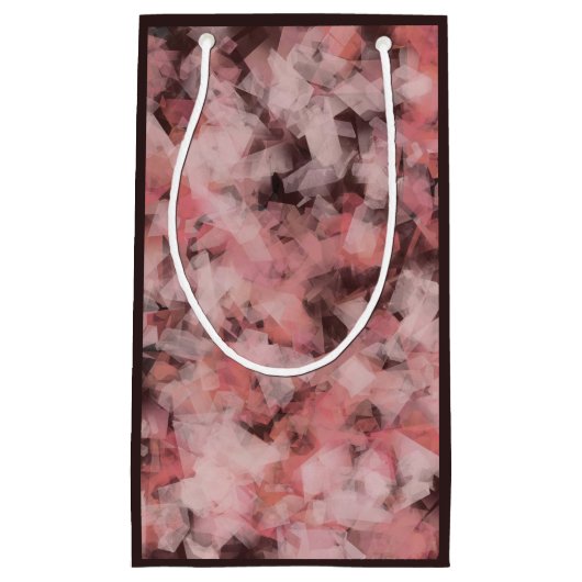 Black Gray Pink White Modern Geometric Abstract Klein Cadeauzakje (Voorkant)