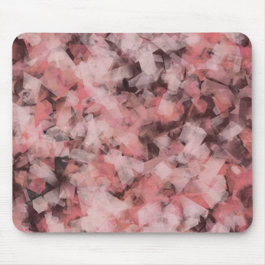 Black Gray Pink White Modern Geometric Abstract Muismat (Voorkant)