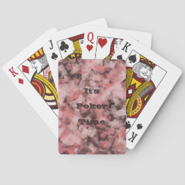Black Gray Pink White Modern Geometric Abstract Pokerkaarten