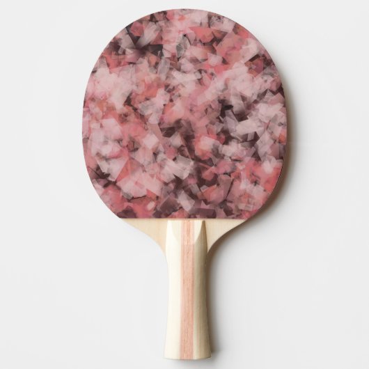 Black Gray Pink White Modern Geometric Abstract Tafeltennisbatje (Voorkant)