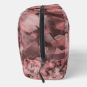 Black Gray Pink White Modern Geometric Abstract Toilettasje (Rechts)