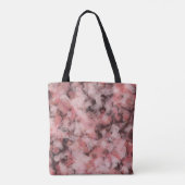 Black Gray Pink White Modern Geometric Abstract Tote Bag (Achterkant)