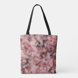 Black Gray Pink White Modern Geometric Abstract Tote Bag