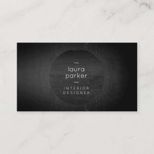 Black Gray Tutor Splatter Chalkboard Tutor Visitekaartje (Voorkant)