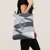 Black Gray White Geometric Dynamic Tote Bag (Dichtbij)