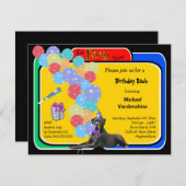 Black Great Dane Birthday Barker Kaart (Voorkant / Achterkant)