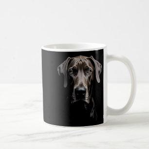 Black Great Dane Dog Great Dane Face Koffiemok