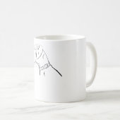 Black Great Dane Dog Koffiemok (Voorkant rechts)