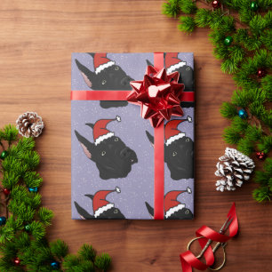 Black Great Dane Kerstmis Cadeaupapier