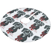 Black Great Dane Kerstmis Kerstboom Rok (Gekanteld)
