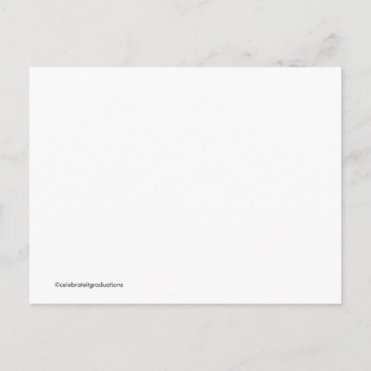 Black Green Afstudeerder Pet Graduation Party Invi Uitnodiging Briefkaart (Achterkant)