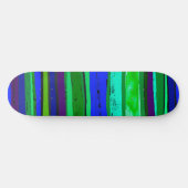 Black, green and blue stripes skateboard (Horizontaal)