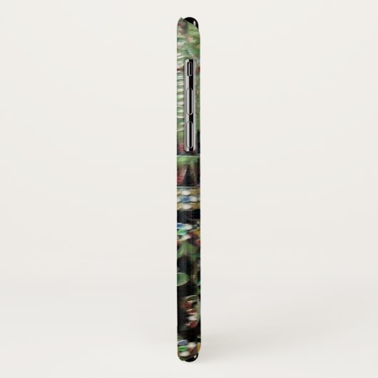 BLACK GREEN ART NOUVEAU GEMSTONE MONOGRAM Emerald Case-Mate iPhone Case (Achterkant/links)