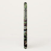 BLACK GREEN ART NOUVEAU GEMSTONE MONOGRAM Emerald Case-Mate iPhone Case (Achterkant/links)