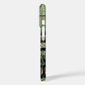 BLACK GREEN ART NOUVEAU GEMSTONE MONOGRAM Emerald Case-Mate iPhone Case (Achterkant / Links)