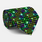 Black Green Base Bright Disco Theme STROPDAS (Opgerold)