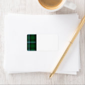 Black Green Blue Tartan Labels (Insitu)