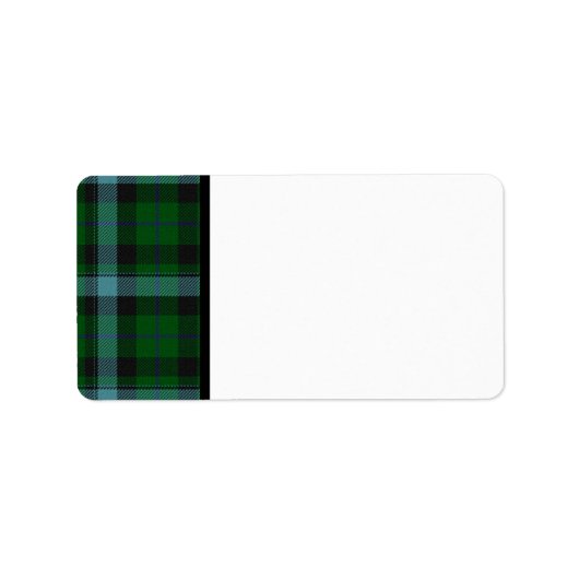 Black Green Blue Tartan Labels (Voorkant)