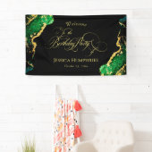 Black Green Bronze Gold Birthday Spandoek (Insitu)