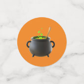 Black Green Cauldron en Witches Table Confetti (Kleine voorkant)