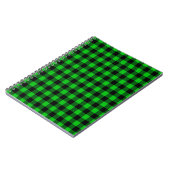 Black Green Check Notitieboek (Linkerzijde)