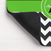 Black Green Chevron Muismat (Hoek)