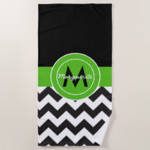 Black Green Chevron