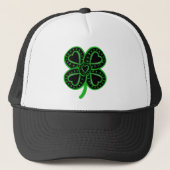 Black Green Clover Heart St Patrick's Day Pet (Voorkant)