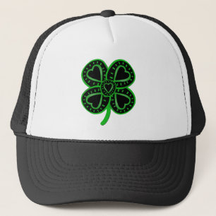 Black Green Clover Heart St Patrick's Day Pet
