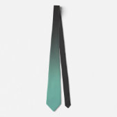 Black Green Colorful Ombre Gradient Stropdas (Voorkant)