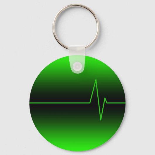 Black Green EKG Sleutelhanger (Voorkant)