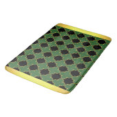 Black Green & Gold Bath Mat (Gekanteld)