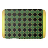 Black Green & Gold Bath Mat (Voorkant)