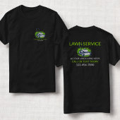 Black Green Lawn Care en Service Professional T-shirt