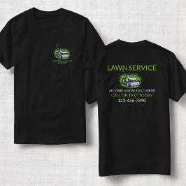 Black Green Lawn Care en Service Professional T-shirt