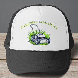 Black Green Lawn Care en Service Professional Trucker Pet