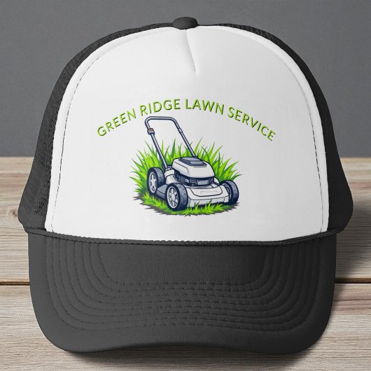 Black Green Lawn Care en Service Professional Trucker Pet