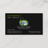 Black Green Lawn Care en Service Professional Visitekaartje (Voorkant)