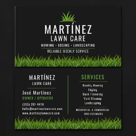 Black & Green Lawn Care Landscaping  Visitekaartje