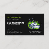 Black Green Lawn Care & Services Professional Visitekaartje (Voorkant)