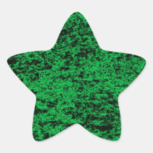 Black & Green Marble Star Sticker