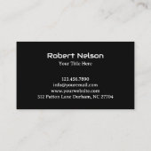 Black Green Modern Lawn Care Landscaping Visitekaartje (Achterkant)