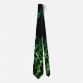 Black Green Neon Marble Stropdas (Voorkant)