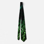 Black Green Neon Marble Stropdas (Achterkant)