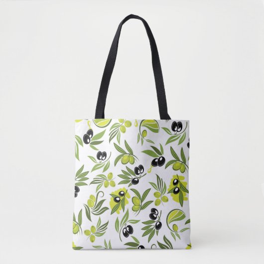 Black & Green Olives  Tote Bag (Voorkant)