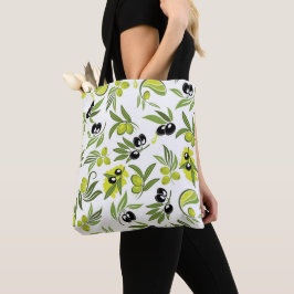 Black & Green Olives  Tote Bag