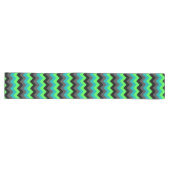 Black Green Ombre Chevrons Large Table Runner Lange Tafelloper (Horizontaal)