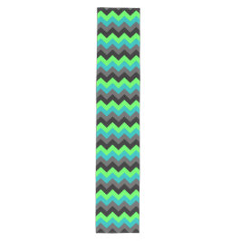 Black Green Ombre Chevrons Medium Table Runner Medium Tafelloper
