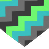 Black Green Ombre Chevrons Small Table Runner Korte Tafelloper (Hoek)