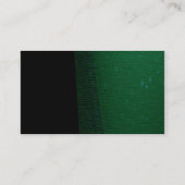 Black Green Pattern Simple Plain Visitekaartje (Achterkant)